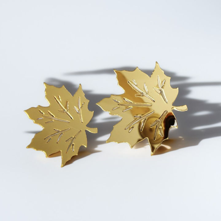 3D Leaf Mirror Wall Acrylic Decor Removable for Bedroom Living Room 6 to 48 Pieces