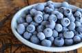 Frozen blueberries. 