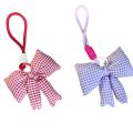 Women's Bag Pendants Korean Simple Plaid Sweet Cute Delicate Kawaii Bow Bag Charms Cute Fashionable Versatile Keychains For Girl. 