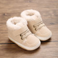 HAIZHIW 0-18M NEW Winter Baby Boys Girls High Tops Sneakers  Anti-Slip Sole Fleece for Warmth Infant Newborn Shoes. 