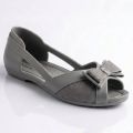 Women Open Mouth Flat Pumps & Loafers Bow Style Flat Shoes Nylon. 