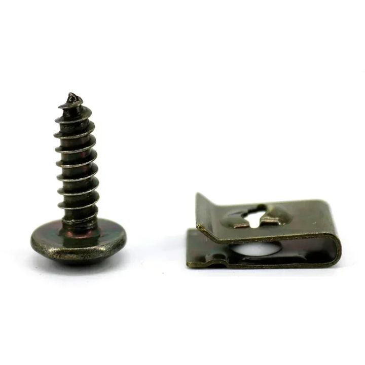 Self%20Tapping%20Screws%20Metal%20Fastener%20Clip%20for%20Car%20Motorcycle%20U-Type%20Clip%20with%20Screw%20Anti-rust%20Protection%20Clip%20Screw%20Iron%20Sheet%20Kit%20-%20Image%203