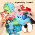 Baby Dinosaur Flipping Book, Sensory Touch Book, Early Development Interactive Baby Cart Soft Toy, Sensory Wrinkle Book.