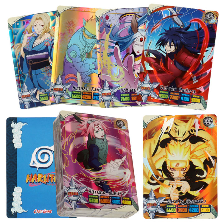 50Pcs%20Anime%20Naruto%20Collection%20Cards%20Naruto%20Uchiha%20Sasuke%20Hatake%20Kakashi%20Rare%20SR%20SSR%20UR%20Collection%20Cards%20Children%20Toy%20%20-%20Image%202