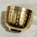 Gold Feng Shui Hundred Blessings Bowl Fine Workmanship Meaningful  Copper Materials Exquisite Mini 4.5/6CM. 