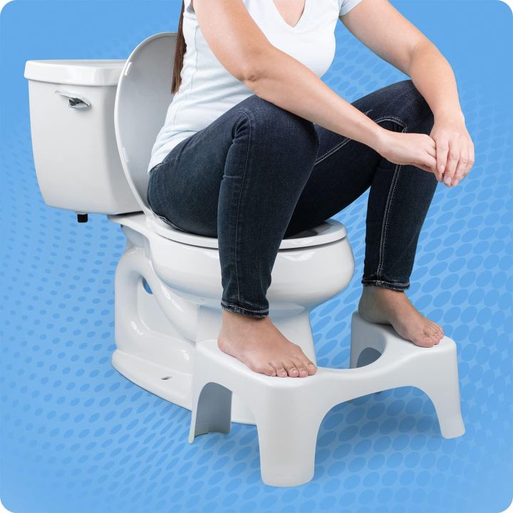 Dr's Advise Perfect Posture Plastic Squat Potty Step Stool 1 pcs for Western Toilet Scientific Angle, Anti-Slip, Anti-Constipation