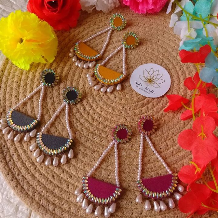 Different%20Different%20design%20Febric%20Kundon%20Earrings%20for%20women%20New%20Design%20Arrival%20Febric%20Kundon%20Earrings%20-%20Image%202