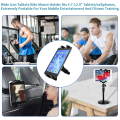 Universal Tablet Stand 4-13" Adjustable & Phone Mount Holder for Motorcycle Bike Microphone Tripod, Heavy Duty Bracket with 360°.