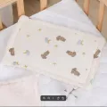 Newborn Pillow Pad Cotton Bean Velvet Cartoon Pattern Flat Pillow Baby Anti Vomiting Pillow Pad Newborn Pillow Pad Cotton Bean V. 