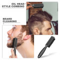 Barber Neck Duster Brush Sets Plastic Handle Hairdressing Soft Hair Cleaning Brush Head Shape Carving Cleaning Brush.