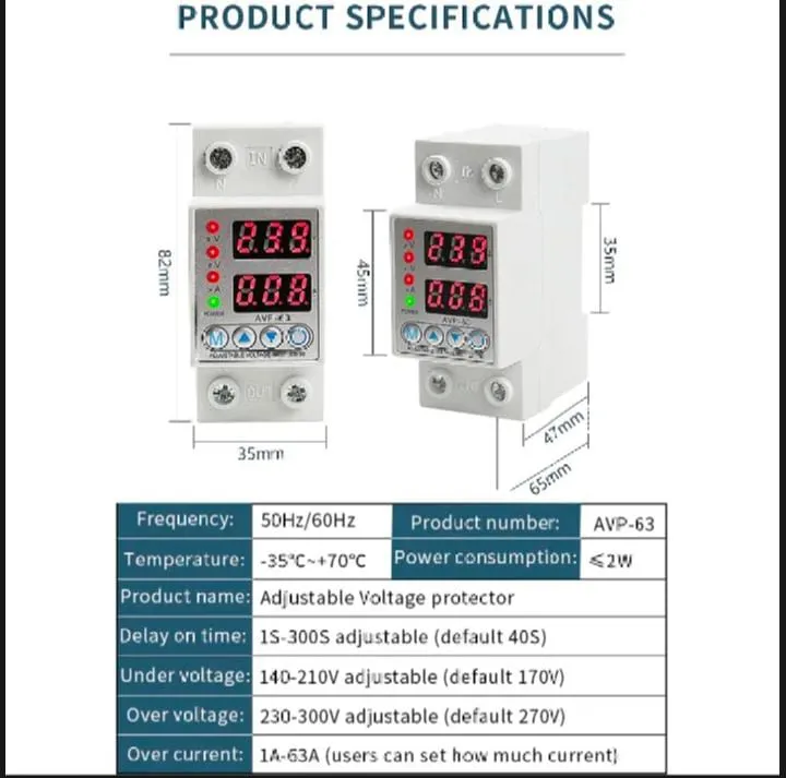 Muhafiz%20Switch%20Adjustable%20Intelligent%20Single%20Phase%20Over%20&%20under%20voltage%20And%20Ampere%20protector%2080A%20-%20Image%203