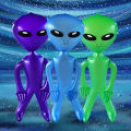 1pcs PVC Inflatable Toy Alien Doll Bar Party Alien Model Props Summer Beach Pool Water Toys Indoor Outdoor Festival Decorations.
