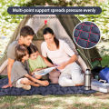 Outdoor Camping Inflatable Mattress Sleeping Pad With Pillows Ultralight Air Mat Built In Inflator Pump Hiking.