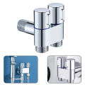 G1/2 Alloy Double Control Angle Valve 1 In Two Out Wall Mount Washing Machine Faucet Toilet Triangle Valve For Bathroom Toilet. 