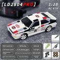 LDRC 1/28 4WD RC Drift Car with Gyro, Full Proportional Control 2.4Ghz Remote Control Car, Drifting Toy for Adults Kids.