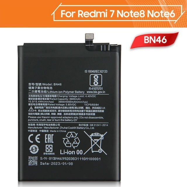 Redmi7%20battery%20Redmi%207%20battery%20Note6%20battery%20Note%206%20battery%20Note%208%20battery%20Note8%20battery%20Note%208T%20battery%204000mAh%20Battery%20Xiaomi%20Battery%20BN46%20BN%2046%20BN-46%20battery%20-%20Image%203