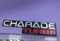 Charade turbo monogram logo, emblem, trademark, sign, mark, symbol, stamp, monogram, motif, badge, design, shield or figure. 
