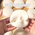 Milk Cake Squeeze Taba Soft Toy, Cute Milky White Squeeze Toy, Finger Toy, Stress Relief Toy, Soft Girl Birthday Toy.