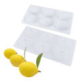 SHENHONG 3D Lemon Design French Dessert Fruit Mousse Moulds 6 Cavity Silicone Cake Molds Kitchen Bakeware Pastry Baking Tools. 