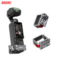 BRDRC Expansion Adapter For Osmo Pocket 3 Mount Bracket Multifunctional Frame Holder Clip for Pocket 3 Accessory with Strap.