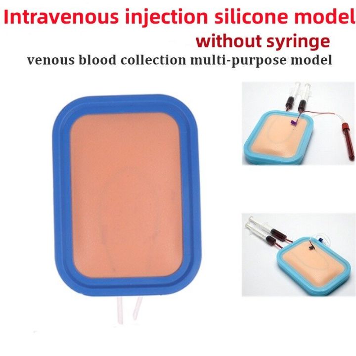 Skin venipuncture injection training silicone pad model venous blood ...