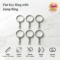 Key Rings with Chain Metal Split Rings for Crafts 25mm with 30 mm Chains Open Jump Ring.