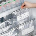10/30 Pcs Aluminum foil Freezer Bags, Reusable Food Storage & Preservation Slider Bags,Sealed Bag for Vegetable Fruit Meat (SML).