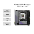 JGINYUE AM5 Motherboard supports AMD Ryzen 7000 series CPU processors DDR5 dual channel Memory RAM ITX B650i Night Devil. 
