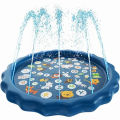 100/60cm Children's Inflatable Water Spraying Game Mat Outdoor Game Toy Lawn Swimming Pool Mat Children's Toy Beach Mat.