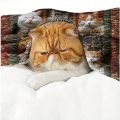 Cozy Cat Lover's Plush Fleece Throw Blanket - Perfect for Sofa Naps, Office Breaks & Christmas DecorCozy Cat Lover's Plush Fleec.