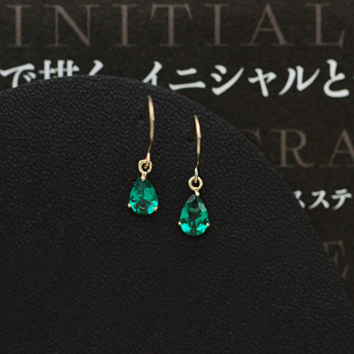 New%20%202024%20Sterling%20Silver%20Emerald%20Zircon%20Water%20Drop%20Earrings%20for%20Women%20Plated%20Gold%20Retro%20Original%20Jewelry%20aretes%20de%20mujer%20-%20Image%203