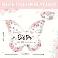 Sister Birthday , Mothers Day , Christmas  for Sister, Best Friend and Bestie, Beautiful Butterfly-shaped Acrylic. 