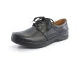 Leather medicated shoes shock absorber sole. 