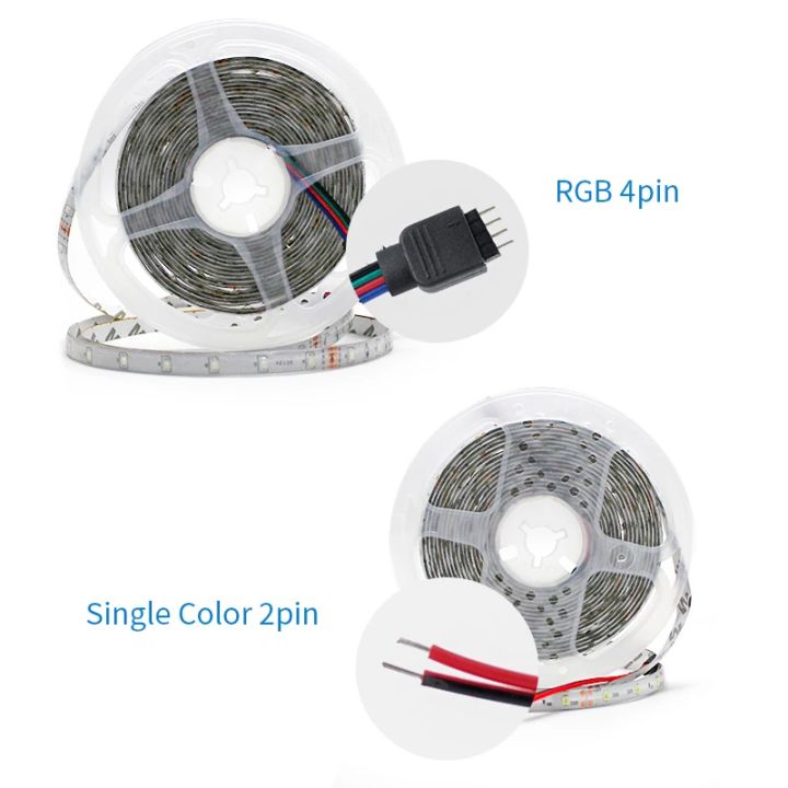 DC%2012V%20RGB%20LED%20Lights%20Strip%20Waterproof%20SMD%202835%201M%202M%203M%204M%2060LEDS/M%20DC%20Female%20Connector%20RGB%20LED%20Strip%20Home%20Room%20TV%20Backlight%20-%20Image%202