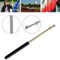 1.6M Telescopic Stainless Steel Carp Flagpole For Banner Flag Collapsable Pole Guide Pole Windsock Extendable Pole Pointer Use. 