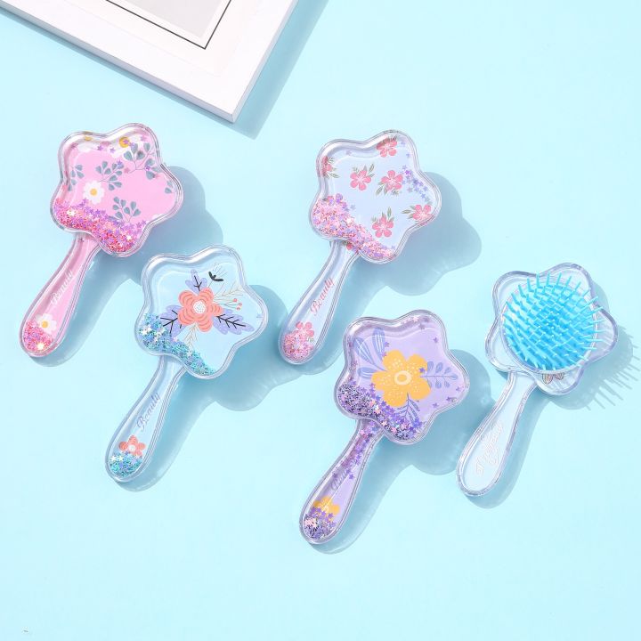 Flower Hair Brush (1 Pcs Random Color) Medium Size