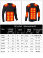 Heated thermal underwear, respectively have 24/14/12/3 heating zones, ideal for casual outdoor activities,camping,Clearance sale. 