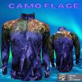 Fashion outdoor sport fishing shirts JK Thailand camo Flage 80-90% UV protection quick dry unisex fishing shirts. 