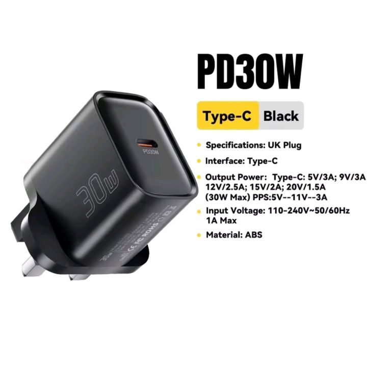 Essager%2030W%20GaN%20Type%20C%20to%20C%20Charger%20PD%203.0%20Fast%20Charge%20Phone%20QC%203.0%20Quick%20Chargers%20For%20iPhone%20or%20Android%20-%20Image%205