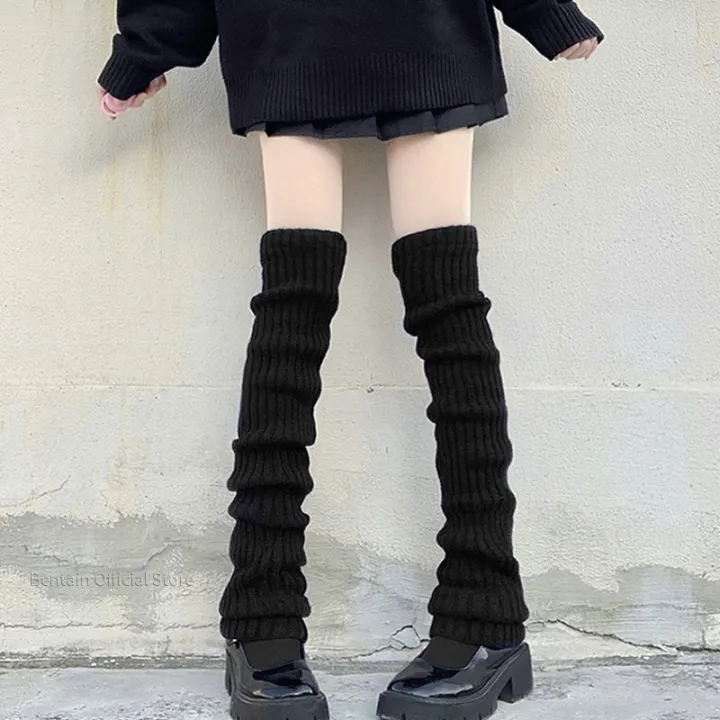 1Pair%20Y2K%20Over%20Knee%20Leg%20Warmer%20Lengthened%2070cm%20JK%20Uniform%20Long%20Socks%20Lolita%20Knitted%20Boot%20Socks%20Pile%20Up%20Socks%20Foot%20Warming%20Cover%20-%20Image%204