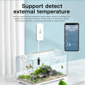 Tuya WiFi Temperature Humidity Sensor with External Probe Hygrometer APP Remote Control Work with Yandex SmartLife Alexa. 