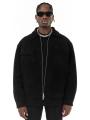 Autumn Jackets Oversize Casual Clothes High Street Pockets Laper Zipper Suede Thick Coat Mens Windbreaker Loose. 