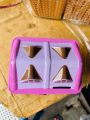 Metal House Shape Piggy Bank Coin Safe Storage Box with Lock. 
