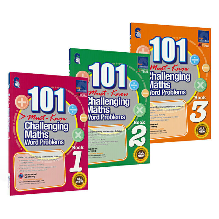New%206%20Pcs/Set%20101%20Challenging%20Maths%20Word%20Problems%20Books%20Singapore%20Primary%20School%20Grade%201-6%20Math%20Practice%20Book%20-%20Image%202