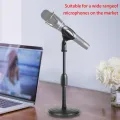 1/2/5pcs Microphone Retractable Desktop Stand Desktop Disc Microphone Stand Live Streaming Desktop Stand Microphone Clip. 