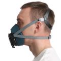 Silicone Dustproof Half Mask Suitable For Spray Paint House Decoration Grinding Self-Priming Dust Respirator Mask with Filter. 