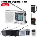 Outdoor Radio Dual Band Stereo Radio Built-in Speaker Pocket Pointer Radio SW/AM/FM LCD Display for Indoor Outdoor Emergency Use. 