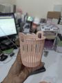 Small Round Slatted Wastebasket for Office or Home
Durable PP Plastic Mini Trash Can, 8.5 cm Base with handle.