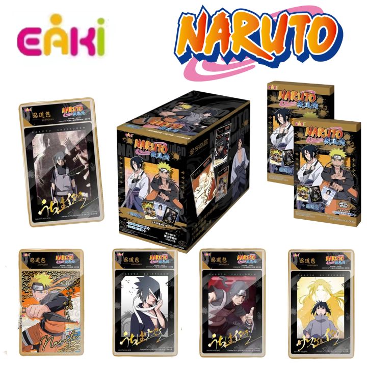 Genuine NARUTO Collection Cards Anime Ninja Uchiha Sasuke Itachi Brother Series Theme Characters Cards   for Kids