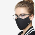 Korean Cotton Face Mask Anti-Dust Mask Respirator with Activated Carbon Filter Anti Dust Black Kpop Glasses Mask On The Mouth. 